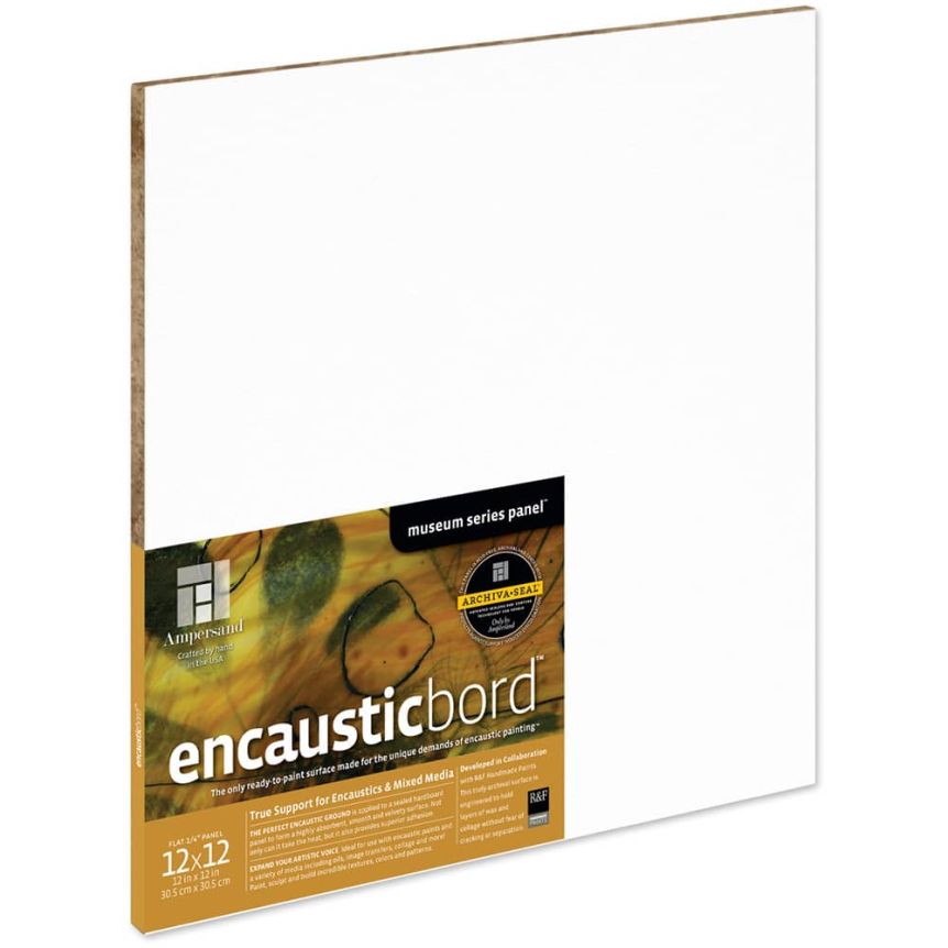 Ampersand Encausticbord 1/4" Flat Panel 12x12"