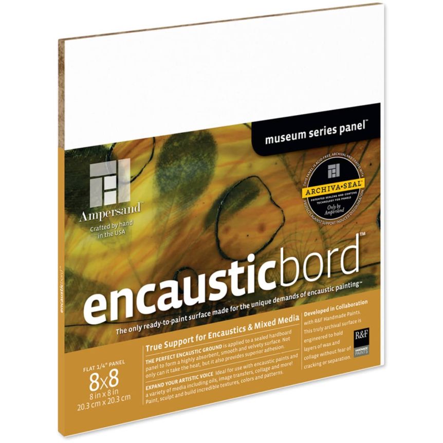Ampersand Encausticbord 1/4" Flat Panel 8x8"