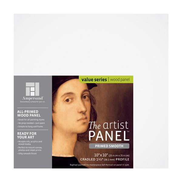 Ampersand Value Series Artist Panels Primed Smooth Finish 11/2" Single