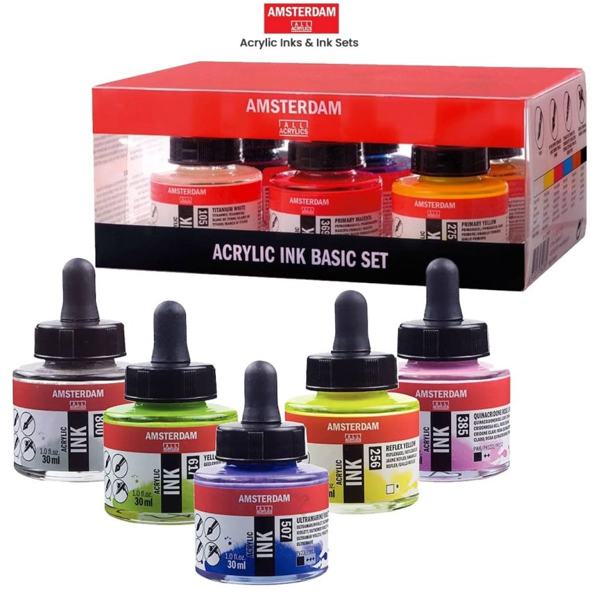 Amsterdam Acrylic Inks & Ink Sets by Royal Talens