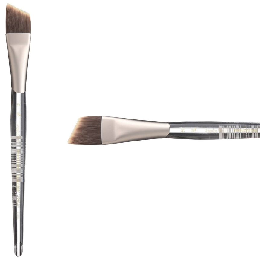 Princeton Glacier Series 4950 Synthetic Brush - Angle Wash, Short Handle, Size 3/4"