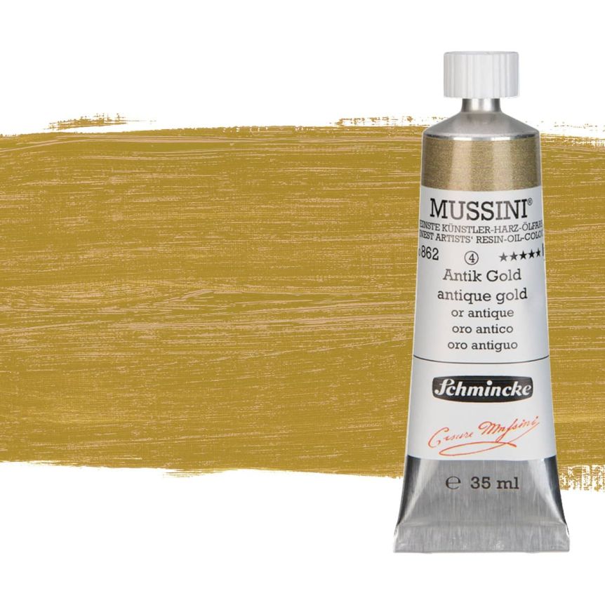 Schmincke Mussini Oil Color 35ml - Antique Gold