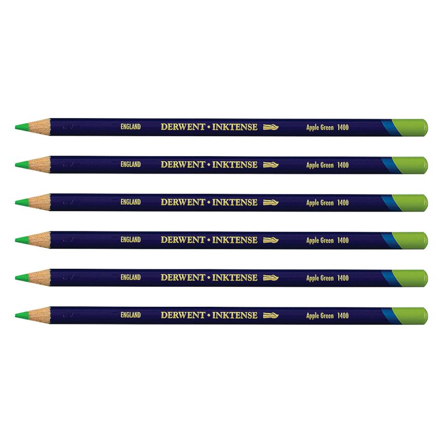 Derwent Inktense Pencil - Apple Green (Box of 6)