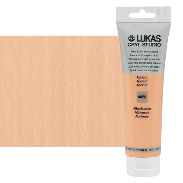 LUKAS Cryl Studio Acrylic Paint - Apricot, 125ml Tube