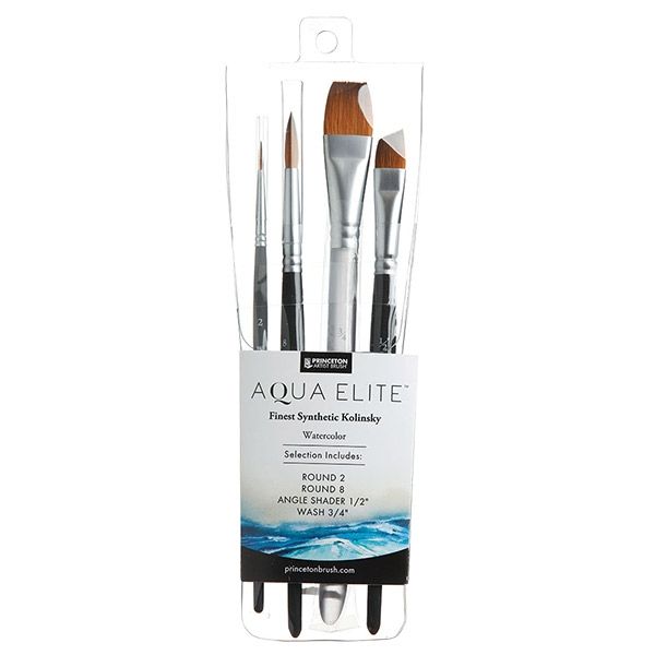 Princeton Aqua-Elite 4850 4pc Professional Short-Hand Brush Set