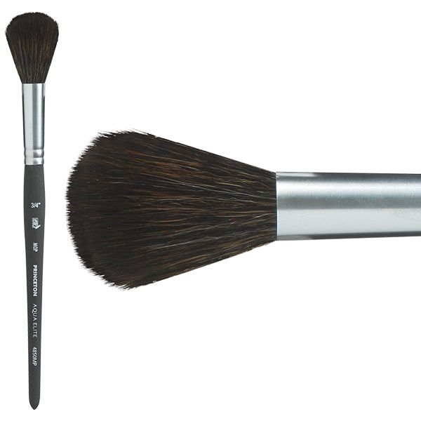 Princeton Aqua-Elite Series 4850 Synthetic Kolinsky Sable Brush #4 Fan