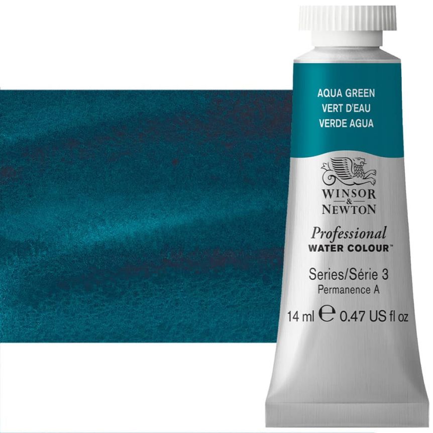 Winsor & Newton Professional Watercolor - Aqua Green, 14ml Tube