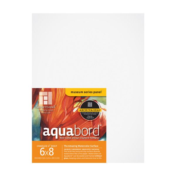Ampersand Museum Series Aquabord Panels 2" Single Cradle 6" x 8