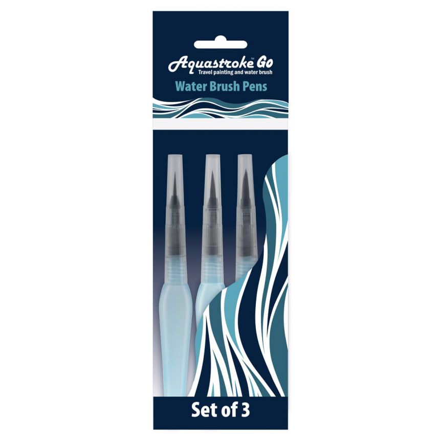 Aquastroke-Go Set of 3 Water Brushes Pens by Creative Mark