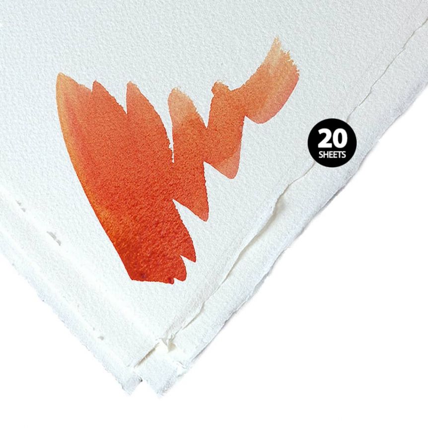 Fabriano Artistico 4-Deckle Watercolor Paper Extra White 300lb Cold Press 22x30