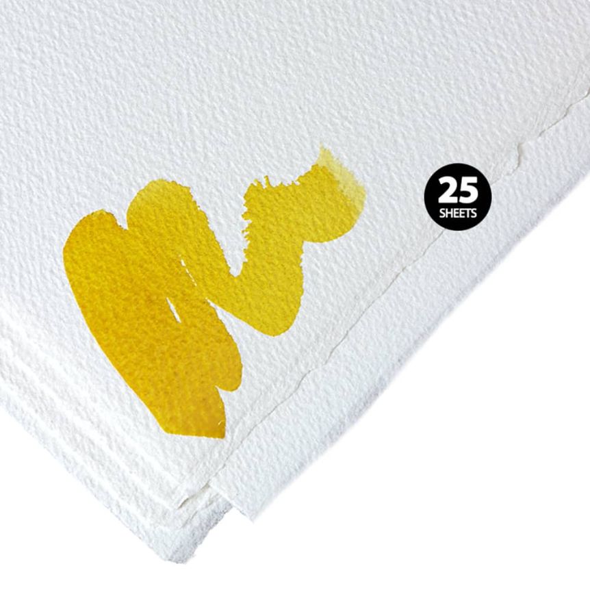Arches Watercolor Paper, 22x30" 300lb Rough Grain, Bright White - 25 Sheets