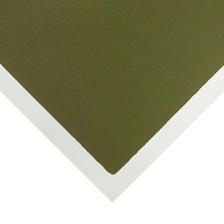 Colourfix Medium Tooth Pastel Paper - Olive Green, 9-1/2" x 12-1/2" (10 Sheet Pack)