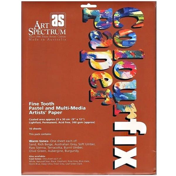 Art Spectrum Colourfix Fine Tooth Pastel Paper Packs 91/2" x 121/2