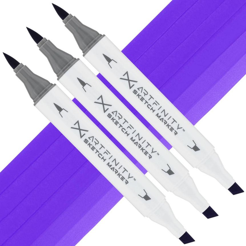 Artfinity Sketch Marker - Fluorescent Violet FBV1, Box of 3