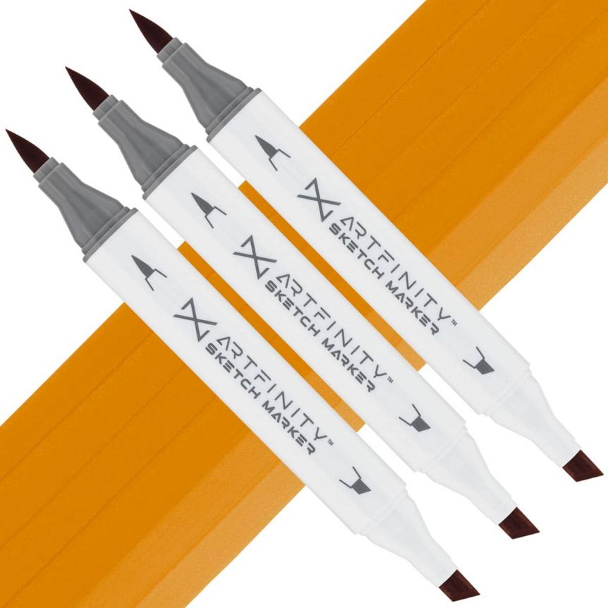 Artfinity Sketch Marker - Mineral Orange YR4-4, Box of 3