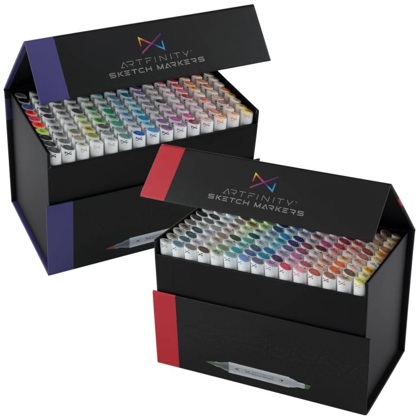 Alcohol Ink Sketch Markers Set, 12 Shades