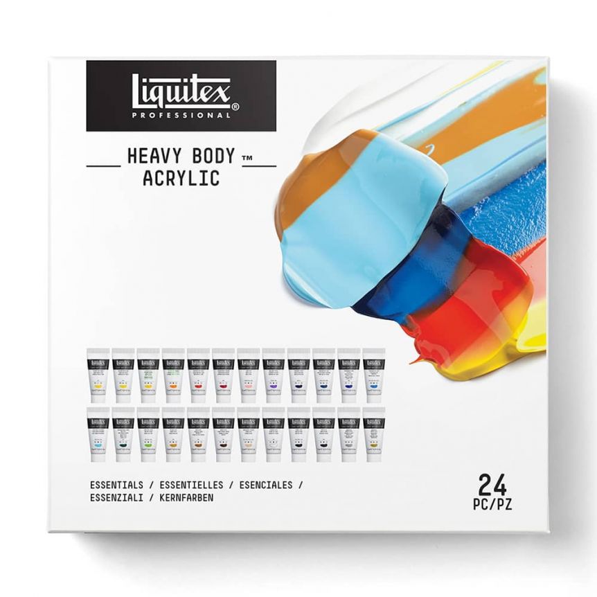 Liquitex Professional Heavy Body Acrylic Paint, Classic 12 x 59ml (2-oz) Set