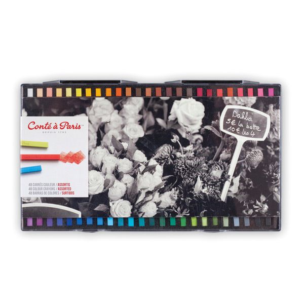 Conté Crayons Set of 48 - Assorted Colors