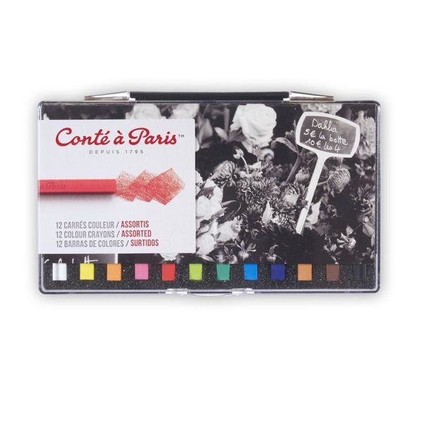 Conté Crayons Set of 12 - Assorted Colors