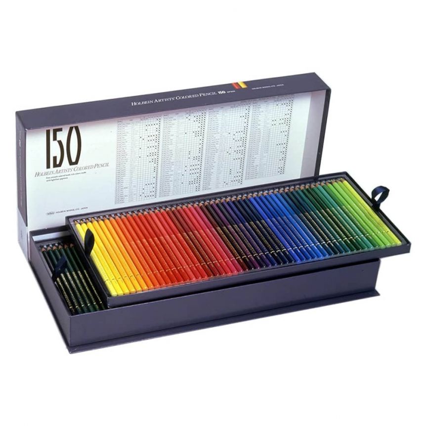 Holbein Artist Colored Pencil 150 Colors Cardboard Box Set