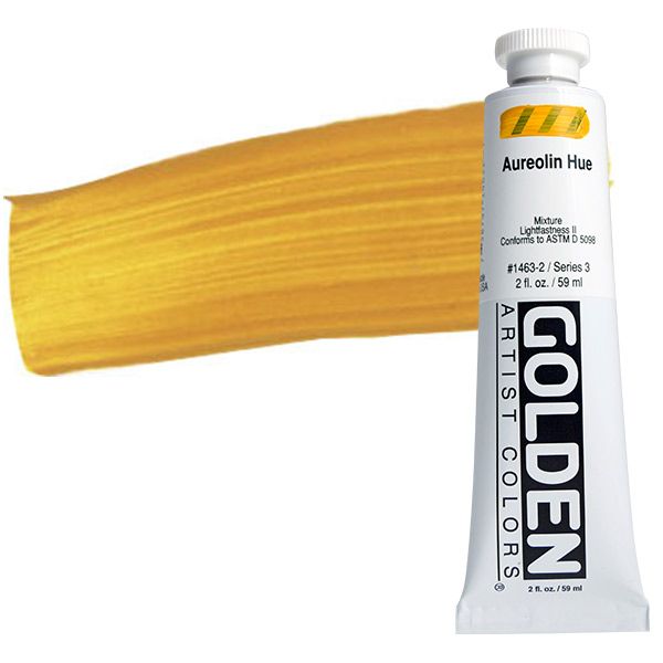 GOLDEN Heavy Body Acrylic 2 oz Tube - Aureolin Hue