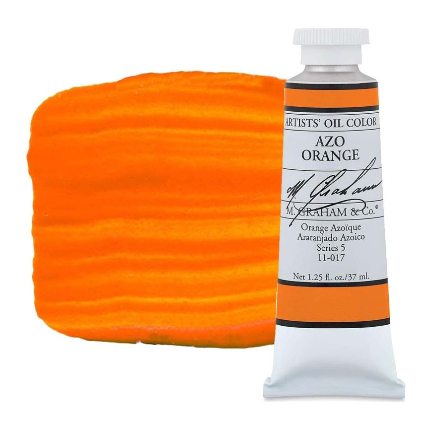 M. Graham Artist Oil Color 37ml - Azo Orange