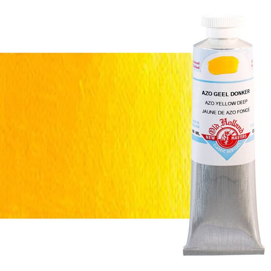 Old Holland New Masters Classic Acrylic Colors Azo Yellow Deep 60 ml