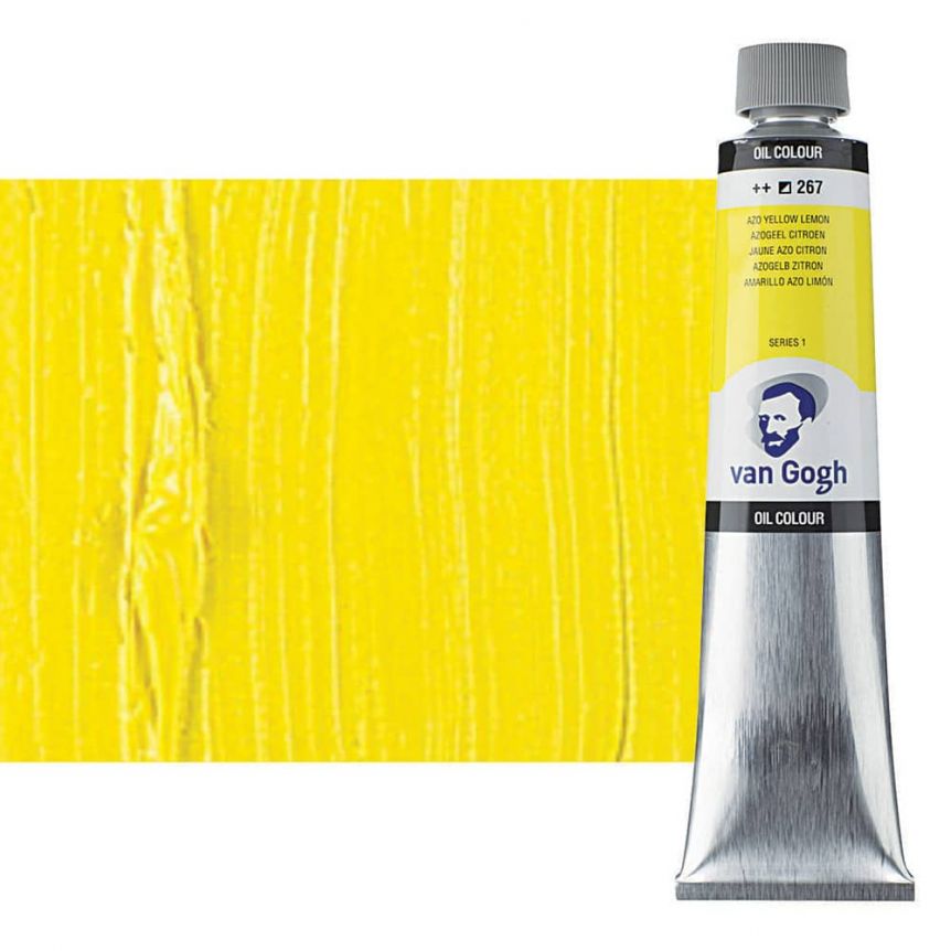 Van Gogh Oil Color, Azo Yellow Lemon 200ml Tube 