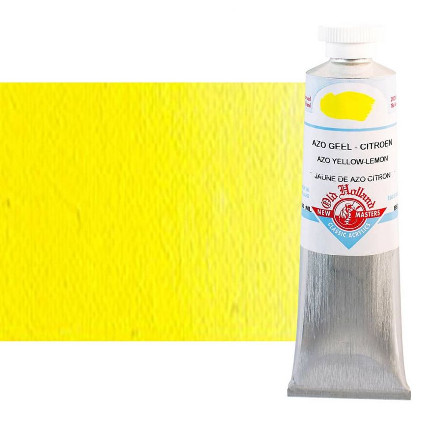 Old Holland New Masters Classic Acrylic Colors Azo Yellow Lemon 60 ml