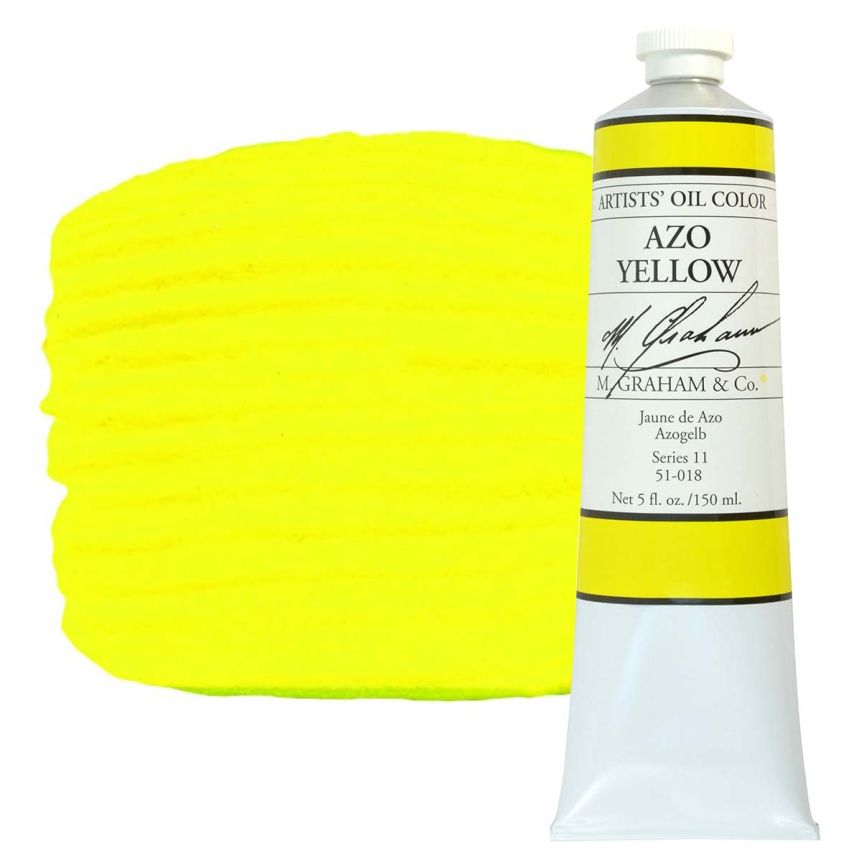 M. Graham Artist Oil Color 150ml - Azo Yellow