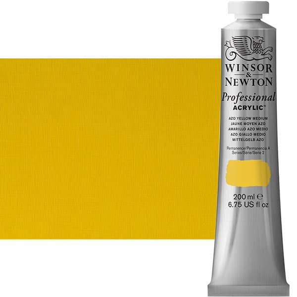 Winsor & Newton Professional Acrylic Azo Yellow Medium 200 ml