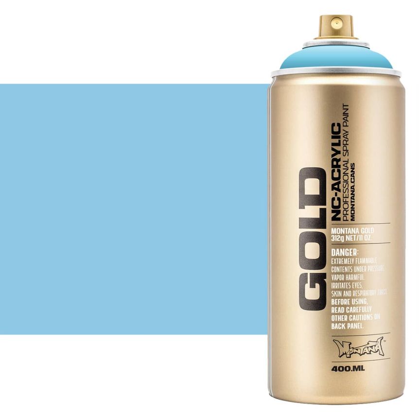 Montana GOLD Acrylic Professional Spray Paint 400 ml - Baby Blue