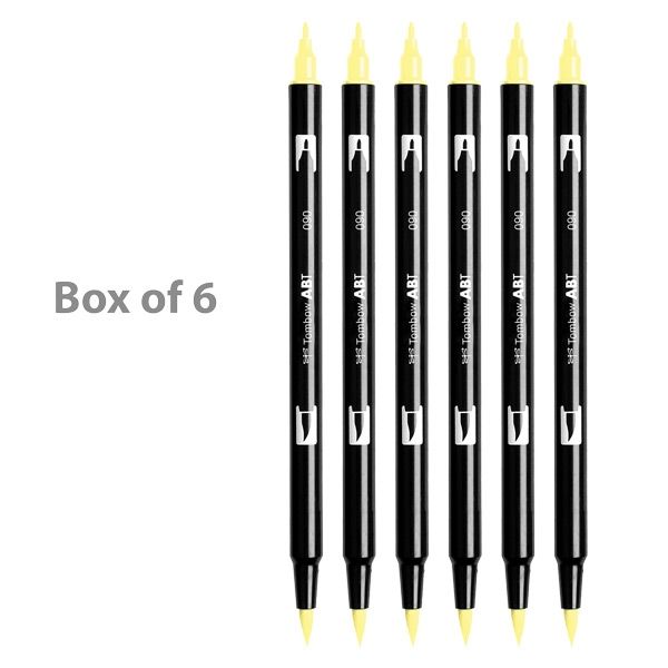 Tombow Brush Pen No. 90 Box of 6 - Lemon Cream