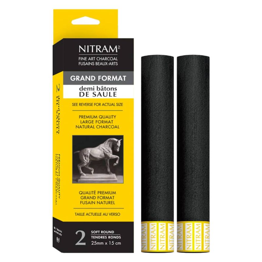 Nitram Demi Baton 6" Soft Round, 25mm 