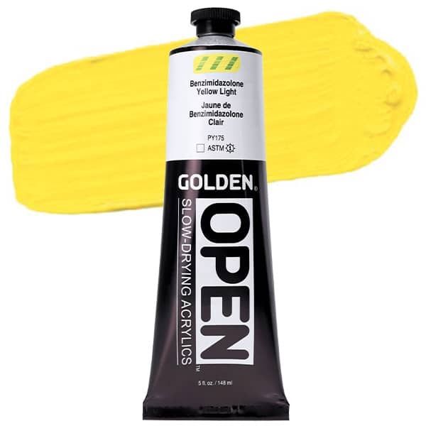 Golden OPEN Acrylic 5 oz Benzimidazolone Yellow Light 