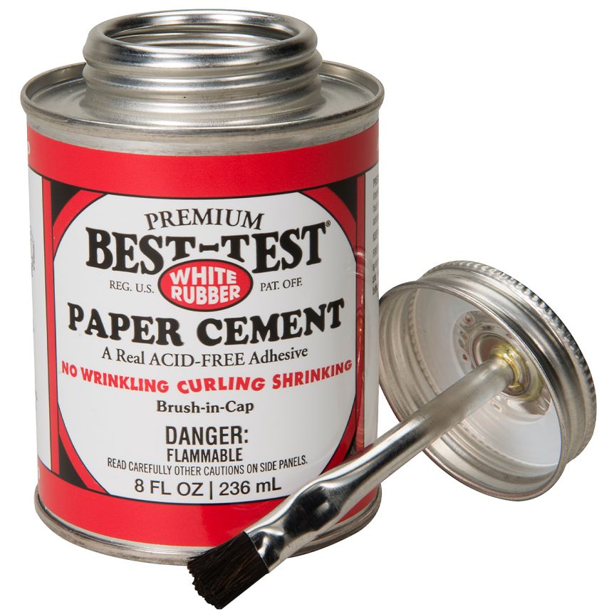 Best-Test Acid Free Paper Cement, 8 oz