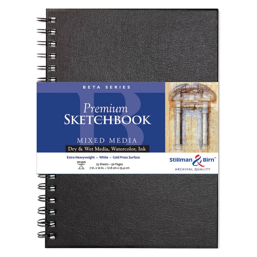Stillman and Birn Premium Beta Wirebound Sketchbook - 7”x10” (25-Sheets)