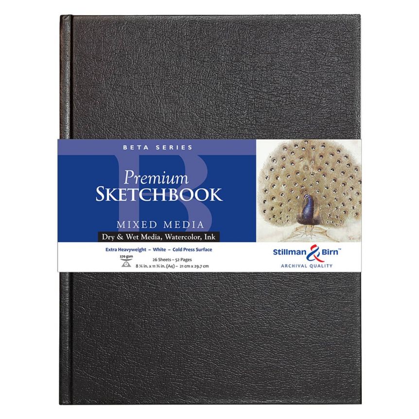 Stillman and Birn Premium Beta Hardbound Sketchbook - 8.25”x11.75” (26-Sheets)