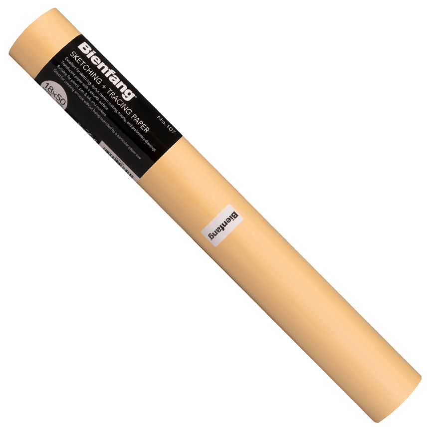 Bienfang Sketching and Tracing Paper Roll - 107 Canary Yellow, 18” x 50 Yards