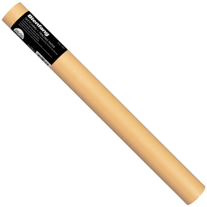 Bienfang Sketching and Tracing Paper Roll - 107 Canary Yellow, 24” x 50 Yards