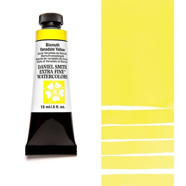 Daniel Smith Extra Fine Watercolors - Bismuth Vanadate Yellow, 15 ml Tube