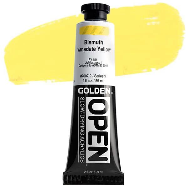 GOLDEN Open Acrylic Paints Bismuth Vanadate Yellow 2 oz