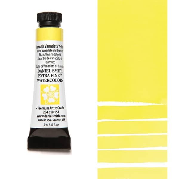 Daniel Smith Extra Fine Watercolors - Bismuth Vanadate Yellow, 5 ml Tube