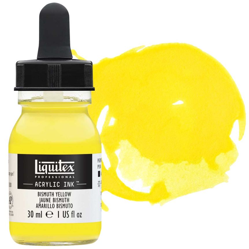 Liquitex Acrylic Ink - Bismuth Yellow, 30ml Bottle