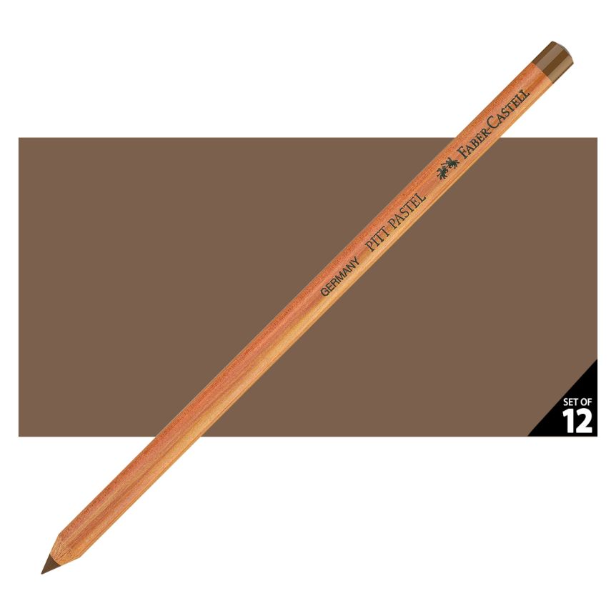 Faber-Castell Pitt Pastel Pencil, No. 179 - Bistre (Box of 12)
