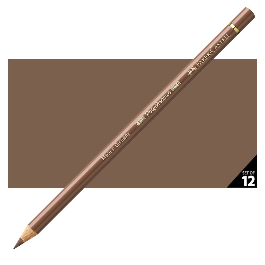 Faber-Castell Polychromos Pencil, No. 179 - Bistre (Box of 12)