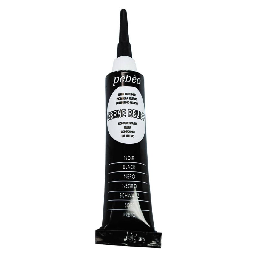 Pebeo Cerne Relief - Black, 20ml