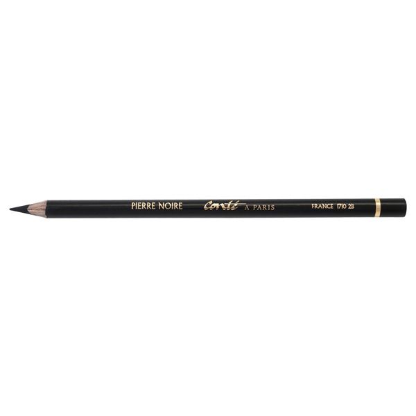 Conté Drawing Pencil Individual - 2B Black