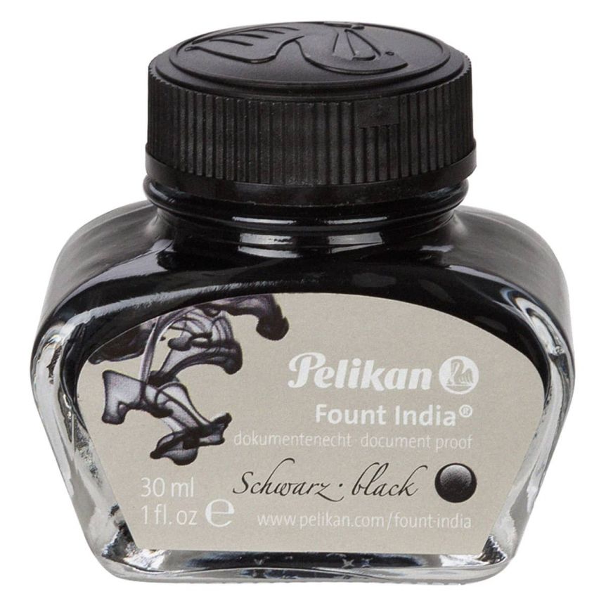 Pelikan Fount India Ink - Black, 30ml | Jerry's Artarama