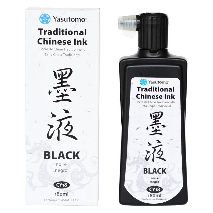 Yasutomo Traditional Chinese Ink 6 oz Black